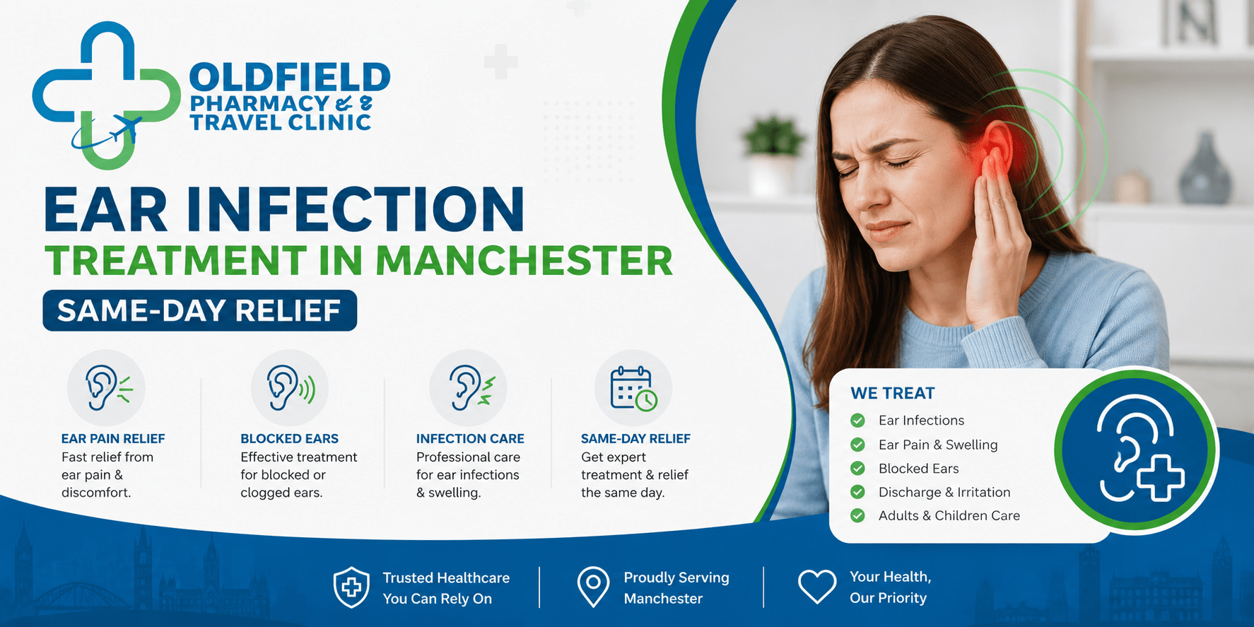 Ear Infection Treatment in Manchester | Same-Day