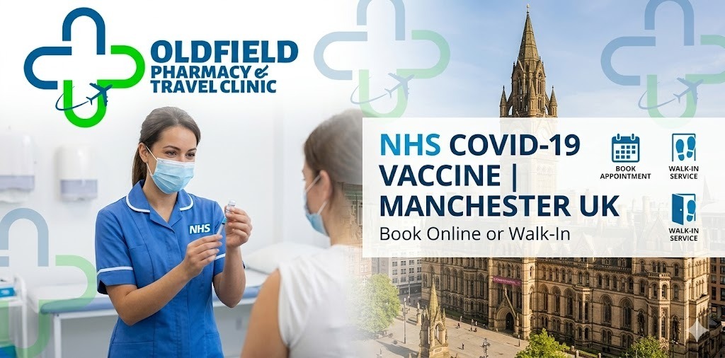 NHS COVID Vaccine Manchester UK | Book & Walk-In