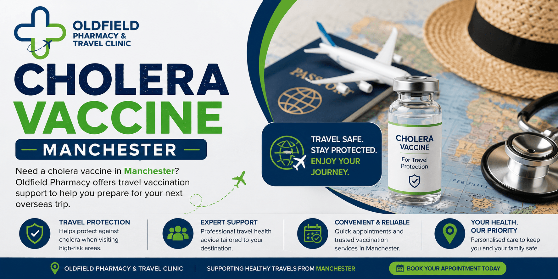 Cholera Vaccine Manchester | Oldfield Pharmacy