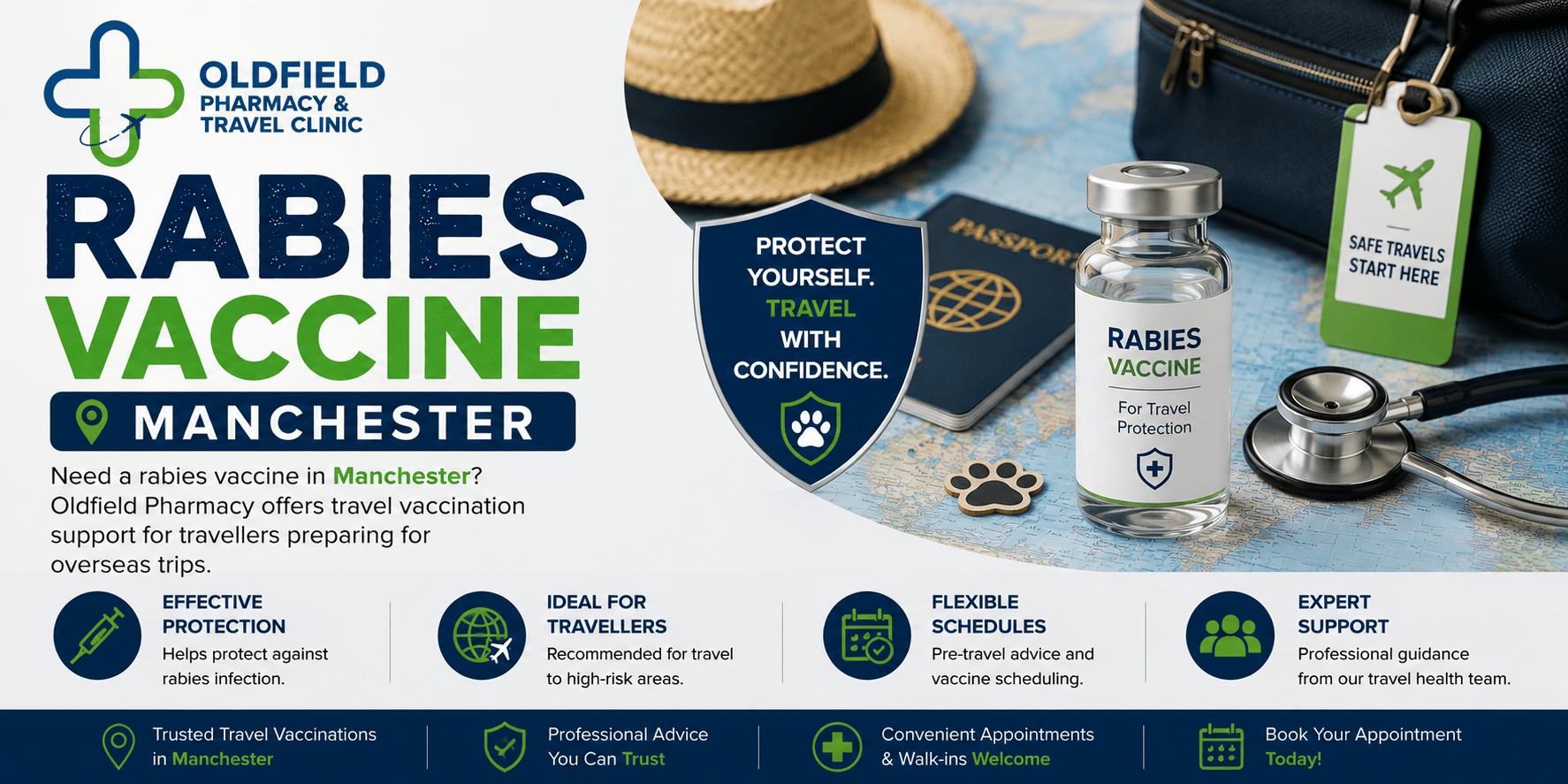 Rabies Vaccine Manchester | Oldfield Pharmacy