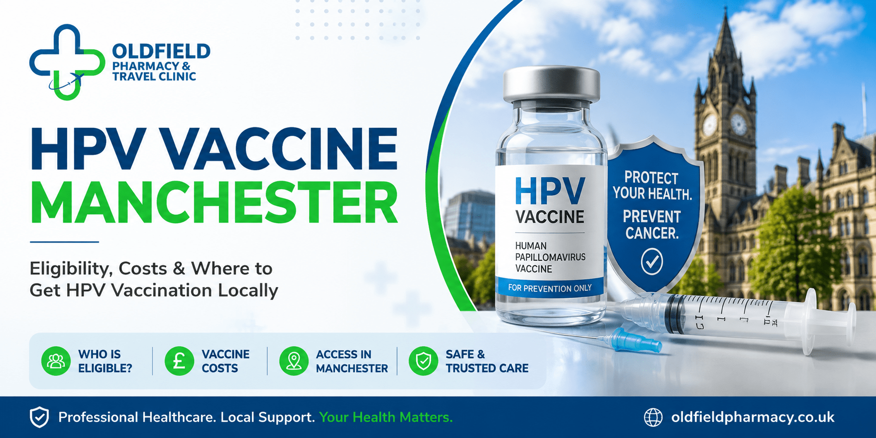 HPV Vaccine Manchester | Eligibility | Oldfield Pharmacy